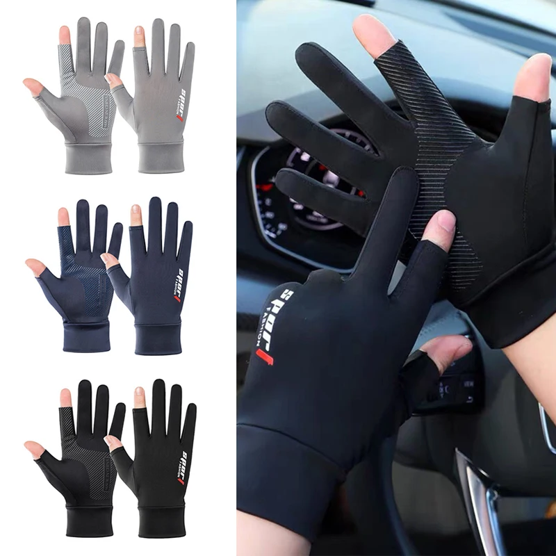 

Waterproof Three Or Two Fingers Cut Anti-slip Climbing Keep Warm Hiking Camping Riding Gloves Outdoor Winter Fishing Gloves