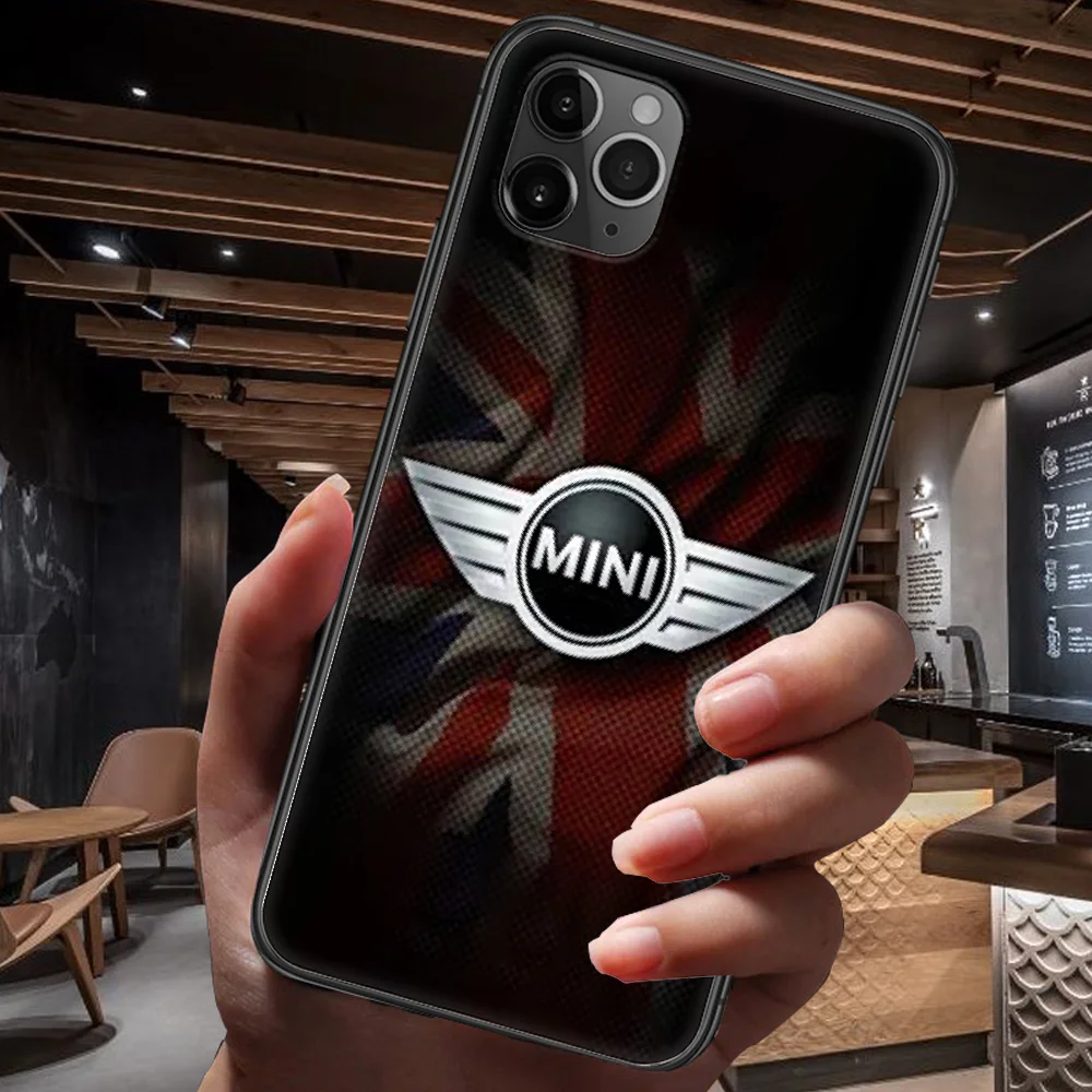 

Mini Cooper Phone Case For Iphone 4 4s 5 5S SE 5C 6 6S 7 8 Plus X XS XR 11 12 Mini Pro Max 2020 black Hoesjes Fashion Bumper 3D