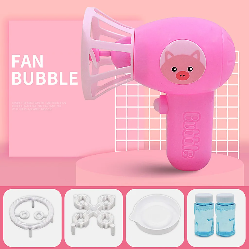 

2021 NEW gatling bubble machine gun Electric Bubble Machine Five Hole Huge Amount Automatic Bubble Machine