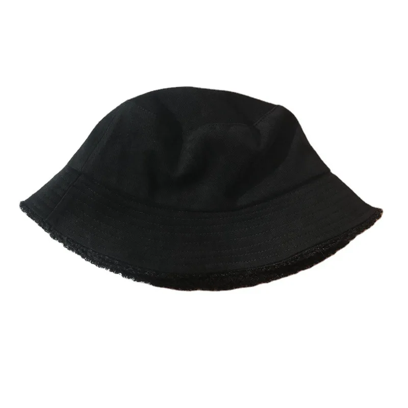 

Hat female Japanese thick lamb hair warm fisherman hat female Korean version of online celebrity show face small basin hat Joker