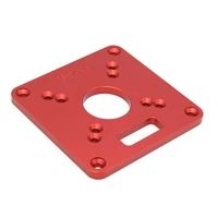 universal rt0700c aluminum router table insert plate red trimming machine flip board woodworking bench router table insert plate