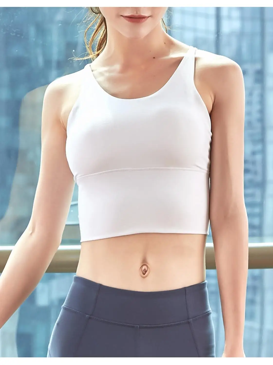 

Quick Dry Sport Top Cross Back Running Workout Sports Bra For Women Gym Fitness Top Breathable Push UP Sexy Brassiere Yoga Bra