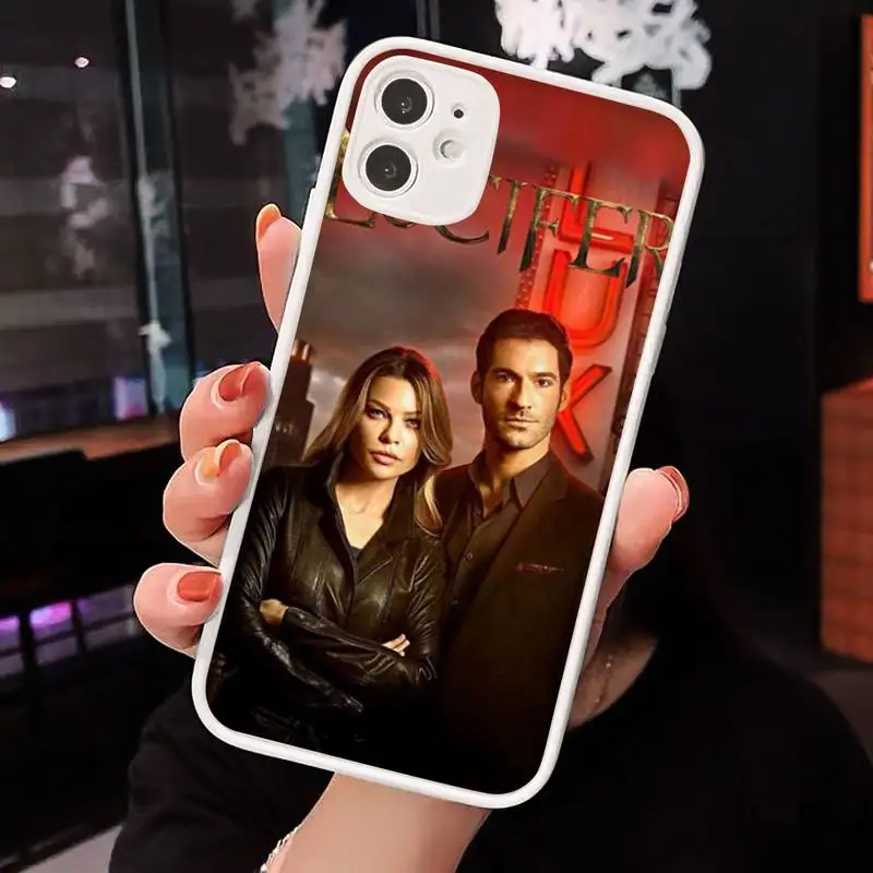 

American TV Series Lucifer Phone Case Matte Transparent for iPhone 7 8 11 12 s mini pro X XS XR MAX Plus cover funda shell