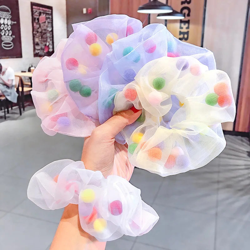

1PC Satin Silk Solid Color Scrunchies Elastic Hair Bands 2021 New Women Girls Hair Accessories Ponytail Holder Hair Ties Rope