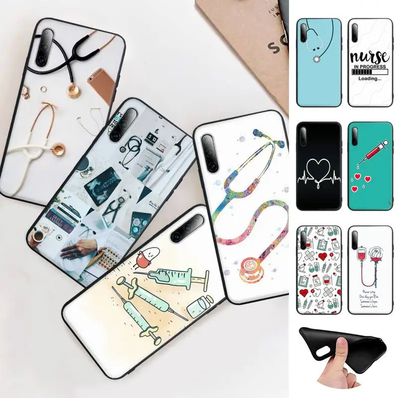 

Nurse Medical Medicine Health Black Silicone Cell Phone Case Cover For Xiaomi Mi 6 A2 8 10 Lite 9 Se 9t Pro A1 Note 10 Lite