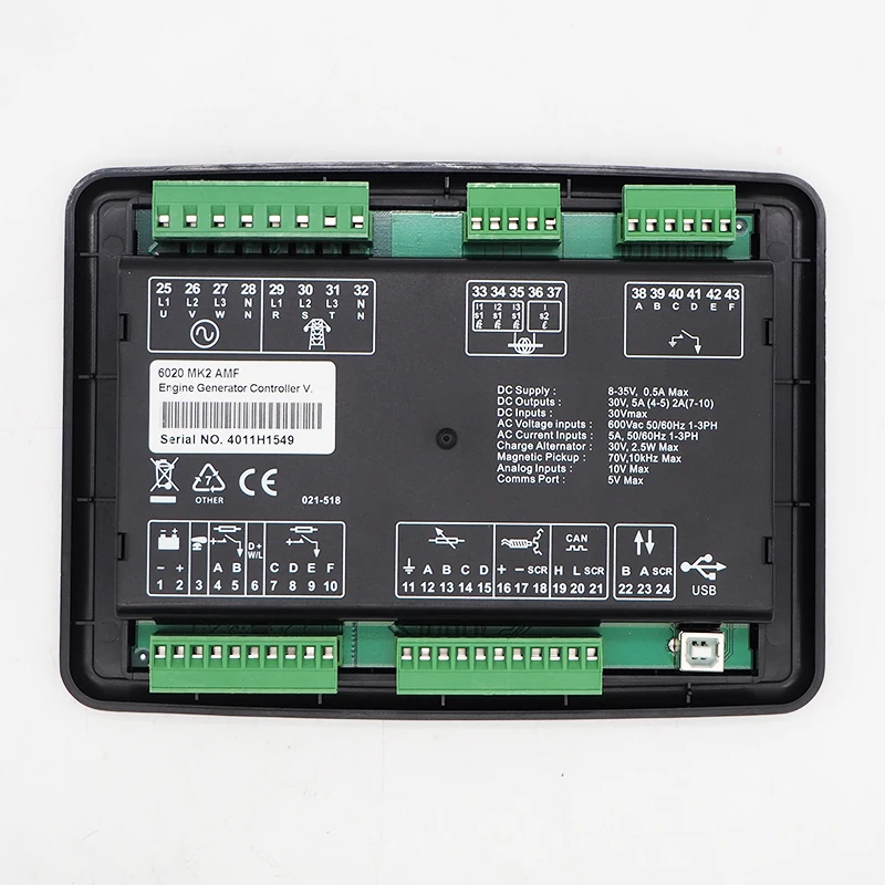 DSE6020 AMF контроллер дизельного генератора двойной контроль мощности городской