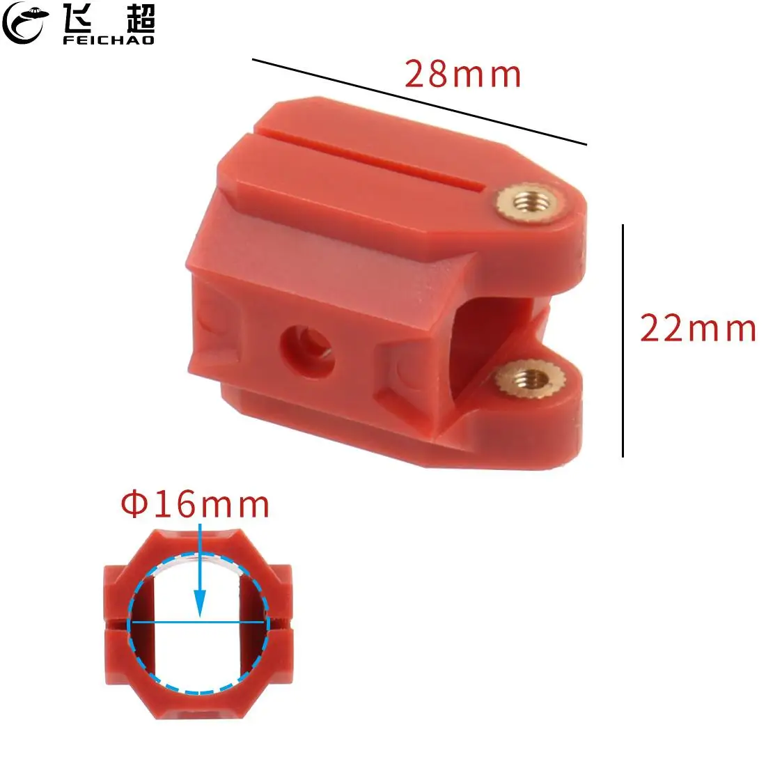 

FEICHAO D16 16mm Tube Clamp Holder Fixed Connector for Tarot 703 RC Aircraft Quadcopter UAV Drone Carbon Fiber Arm