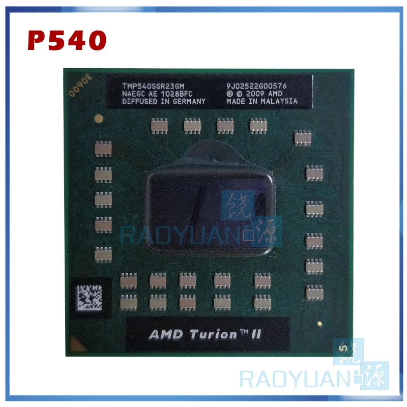 

Двухъядерный мобильный процессор AMD Turion II P540 2,4 ГГц двухъядерный двухпоточный процессор TMP540SGR23GM разъем S1