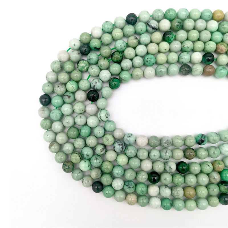 

6-10mm Hot Sales Green Garnet Beads Natural Stone Loose Making Diy Jewelry Accessories 100%Natural Gem Materials Gift Round