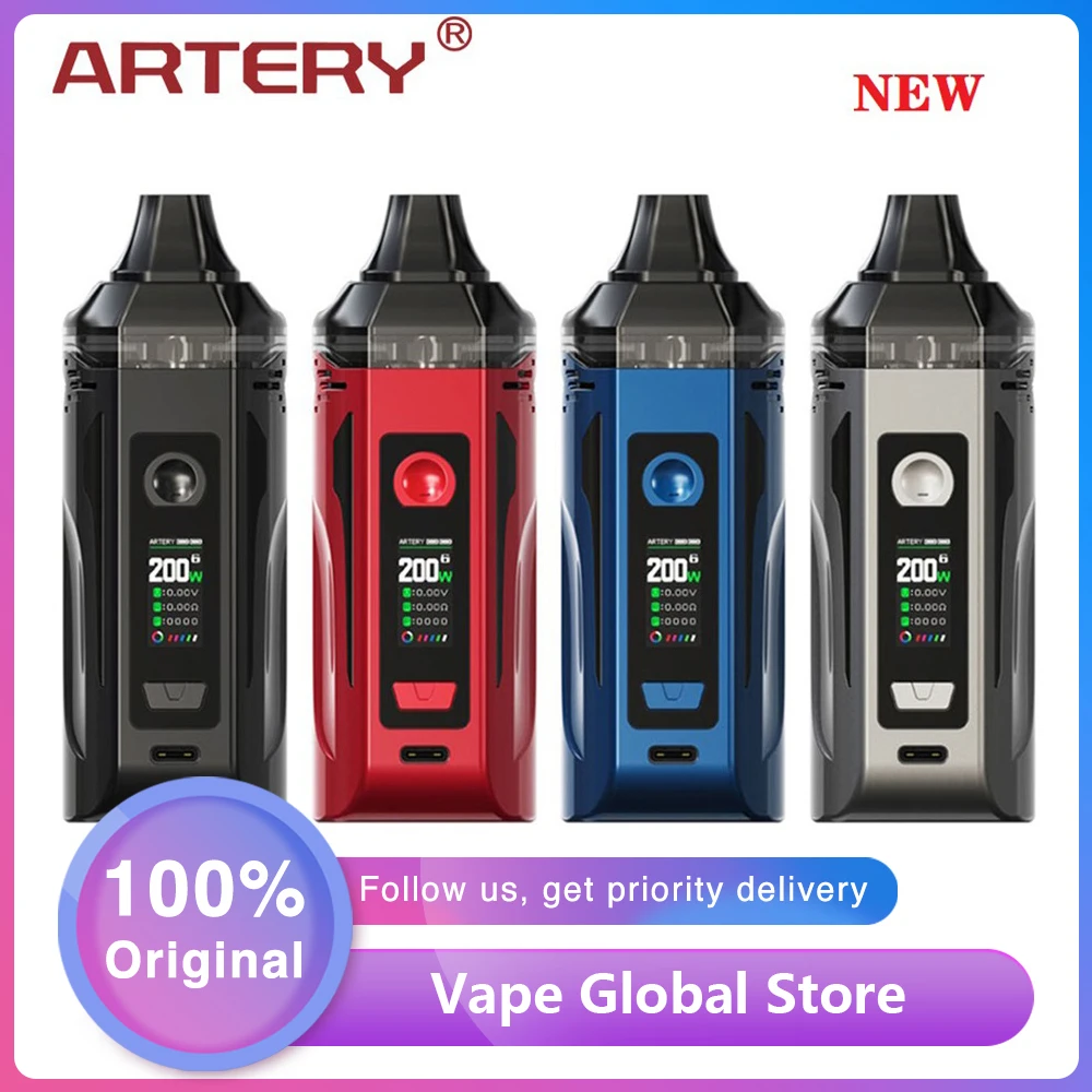 Новый оригинальный комплект Artery Nugget GT Pod питание от двух аккумуляторов 18650 макс. 200