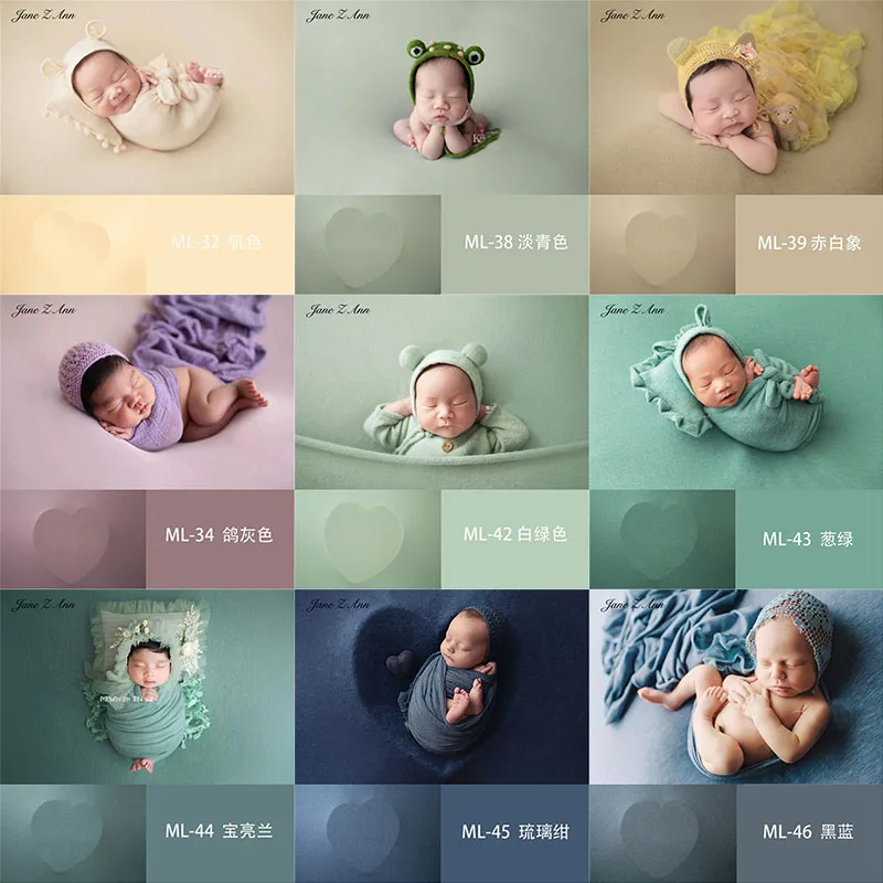 

Jane Z Ann Multi- Color Knitted Blanket Elastic Wrinkle-Resistant Easy to Carry baby photo shooting backdrop 150x160cm