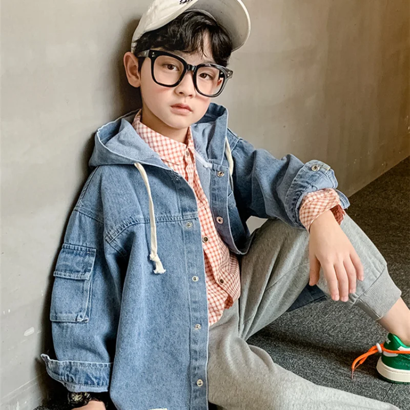 

2021 New Spring Autumn Coat Outerwear Top Children Clothes Kids Costume Teenage Formal Home Outdoor Boy Clothing High Quality