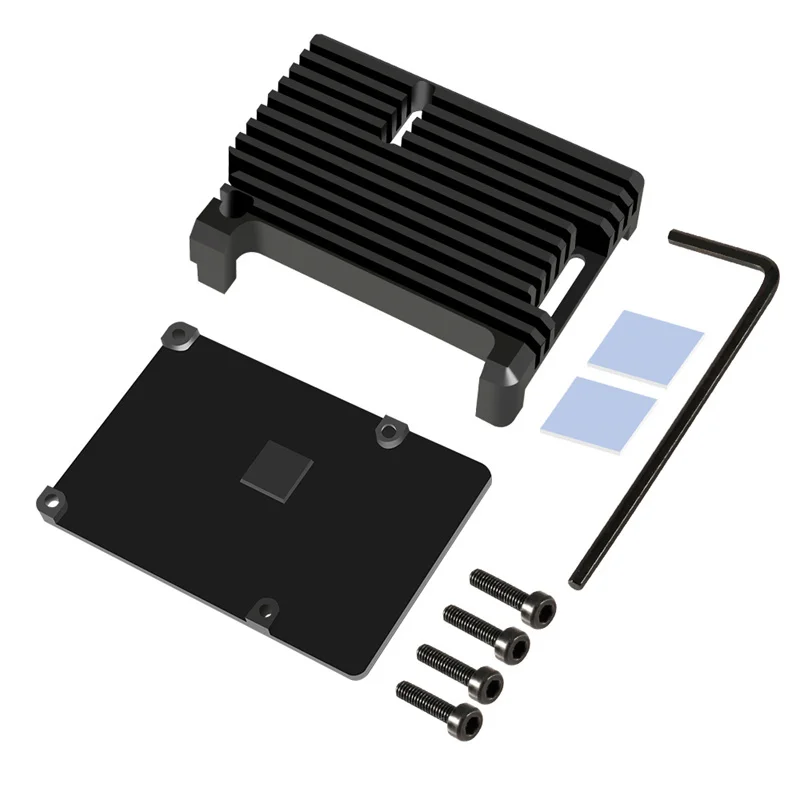 

New Raspberry Pi 4 4B Metal Case Raspberry Pi Aluminum Alloy Case with Passive Cooling Case For Raspberry Pi 4/4B