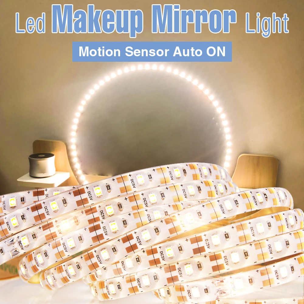

Led Sensor Strip Light USB Led Light Flexible Decoration Lamp Tape 5V Waterproof Led Wall Sensing Lamp Strip 0.5M 1M 2M 3M 4M 5M