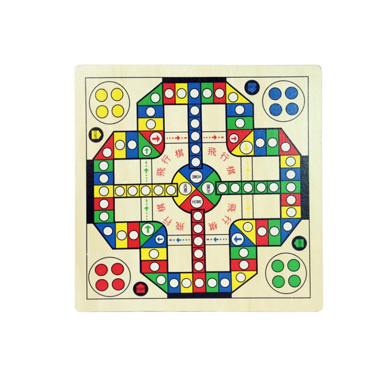 

1Set 2 In 1 Classic Snake Flying Wooden Chess Magnetic Maze Board Game Children Kids Educational Toy Gifts