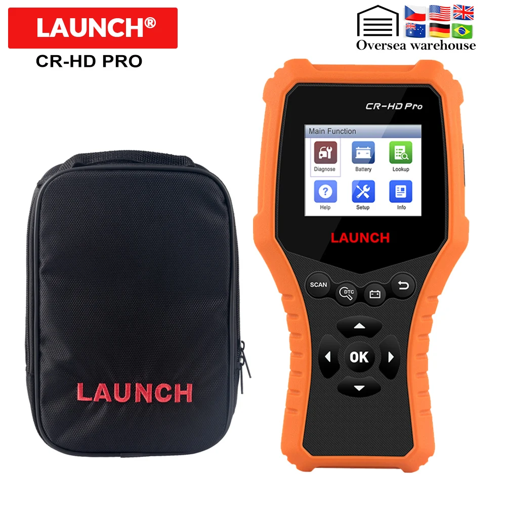Запуск X431 CR HD Pro автомобиля 12v 24v грузовик diangnostic Инструмент obd2 код читателя