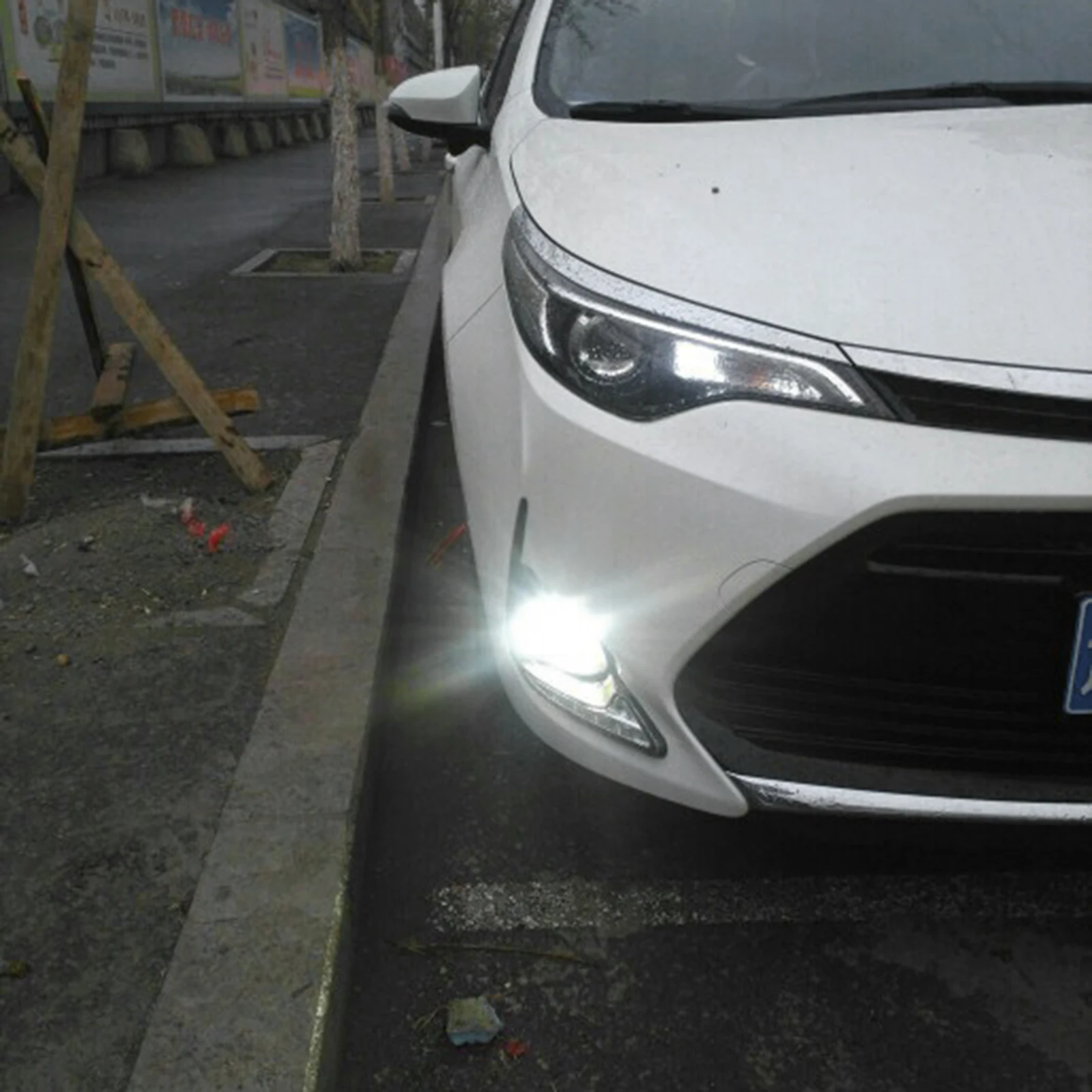 ANGRONG 2x H8 H11 Bulbs CSP 10W LED Sidelight Fog Daytime Running Light Lamp Xenon White | Signal