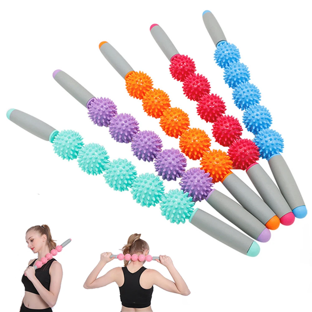 

Massage Roller Yoga Stick Body Massage Relax Tool 3/5 Trigger Point Spiky Ball Gym Full Body Feet Back Muscle Roller Sticks