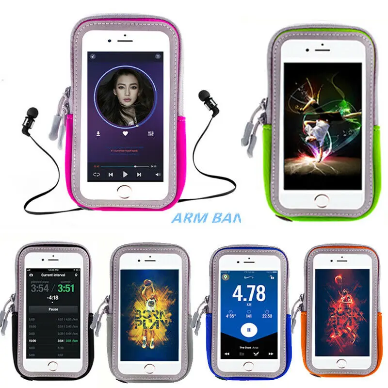 Спортивная сумка на руку рюкзак для телефона бега пробежек тренажерного зала