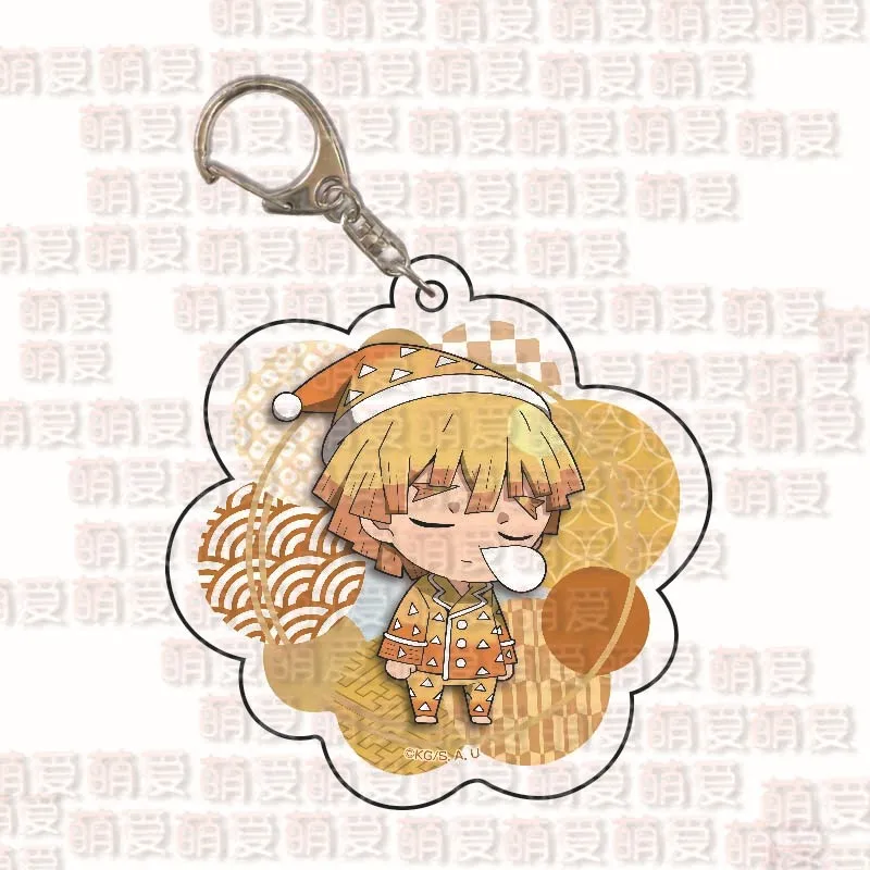

Demon Slayer Kimetsu No Yaiba Keychain Double-Sided Acrylic Pendant Keychain Two Yuan Animation Keyring