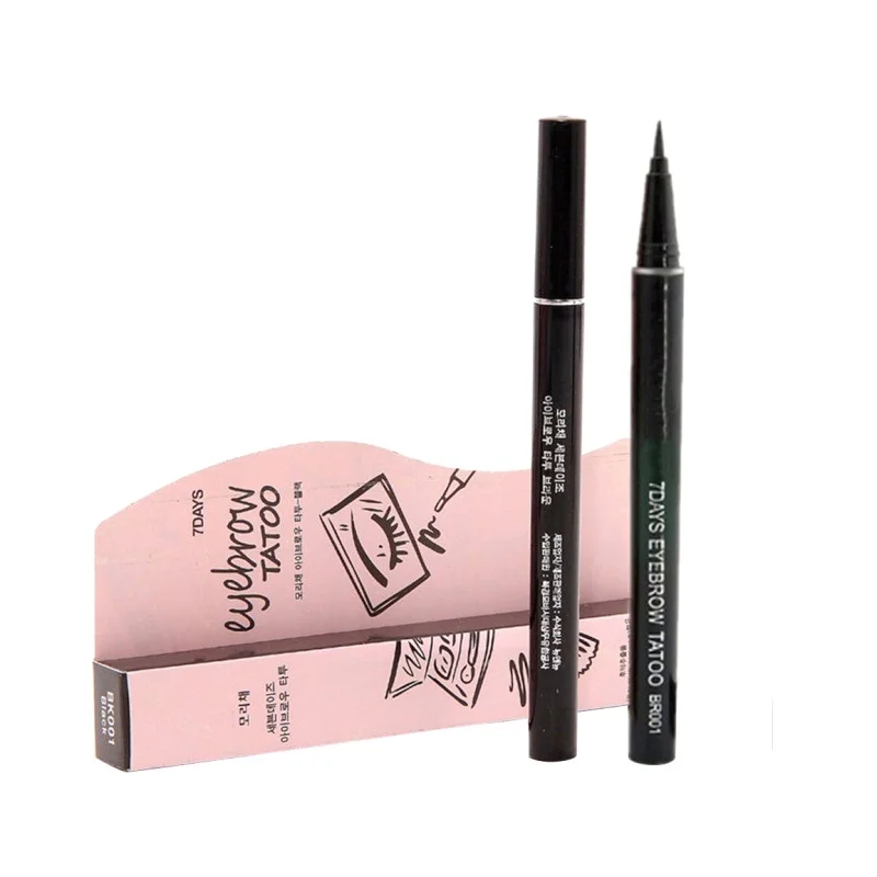 Single Eyebrow Enhancers Cosmetics Maquiagem Pencil Brown Eyebrow Tattoo Pen Liner Eyebrow Eyes Beauty Make Up 2018 New