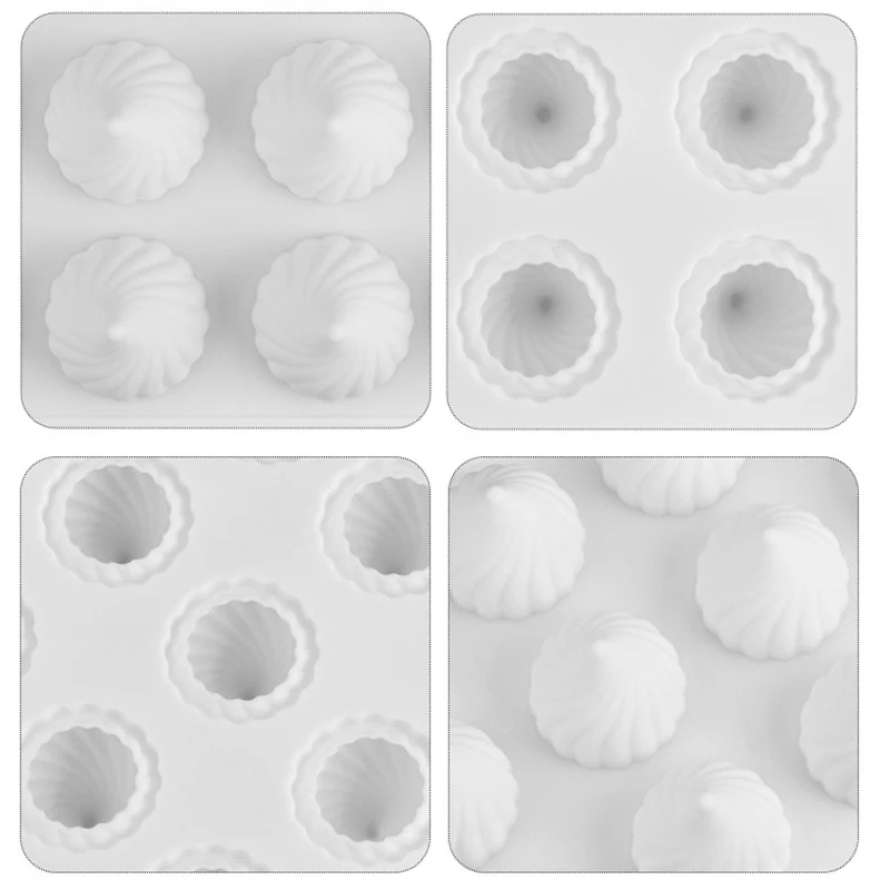 Инструменты для украшения тортов в форме цилиндра 15 ячеек 3d Силиконовая форма