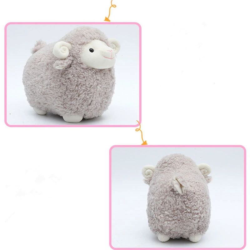 25 см Моделирование плюшевая овечка игрушка чучело медведя из овечьей шерсти