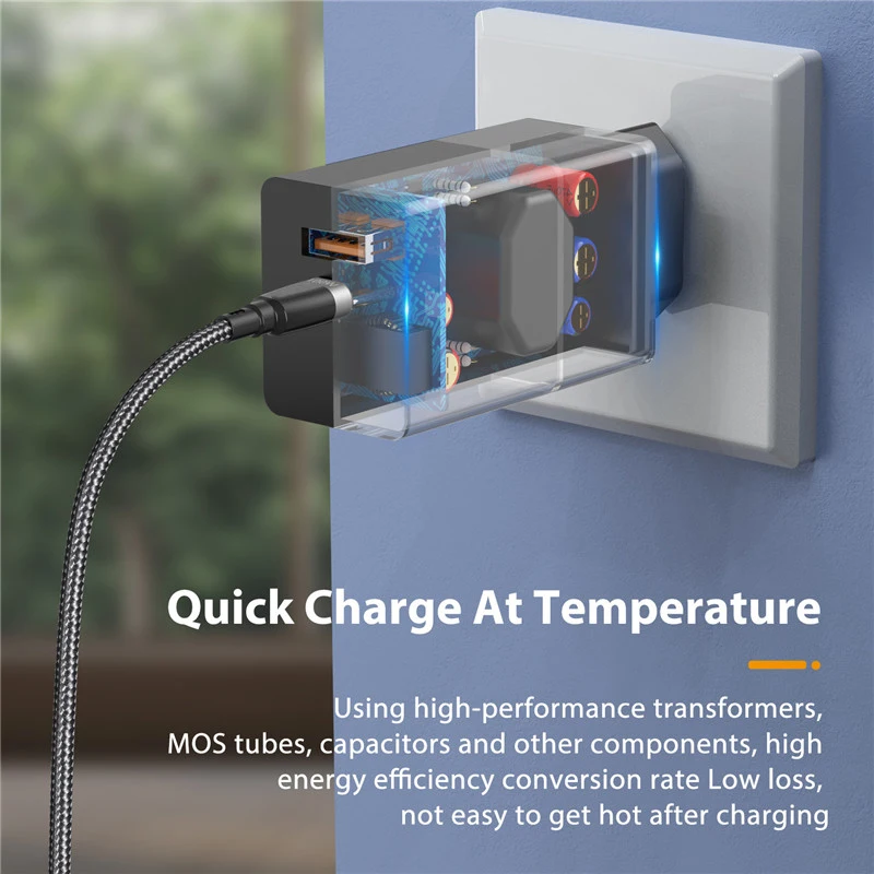 65W Ган зарядное устройство Quick Charge 4 0 3 кабель с разъемом USB типа C QC PD портативное