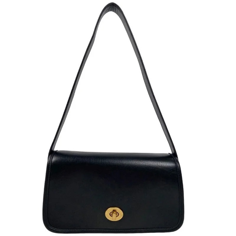 

Designer beautiful texture brandymelville bag 2021 new fashion ins style new black buckle underarm bag baguette bag