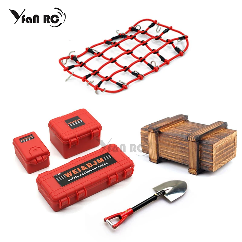 

1 Set RC Car Simulated Decorations Tool Accessories for 1:10 RC Crawler Traxxas TRX4 TRX6 Axial SCX10 90046 AXI03007 Redcat MST