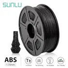 SUNLU ABS проводящая нить для 3D-принтера 1,75 мм 1 кг400 фунта с катушкой м в рулоне АБС расходные материалы