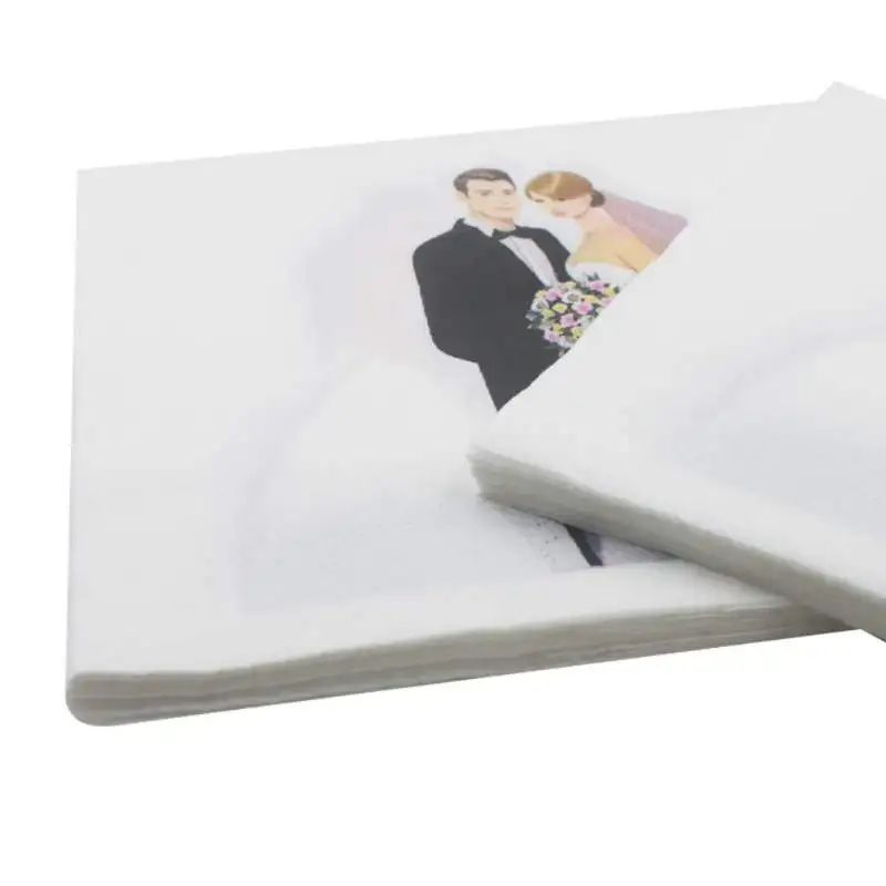 Бумажные Коктейльные салфетки десертные для вечерние одноразовые свадебные