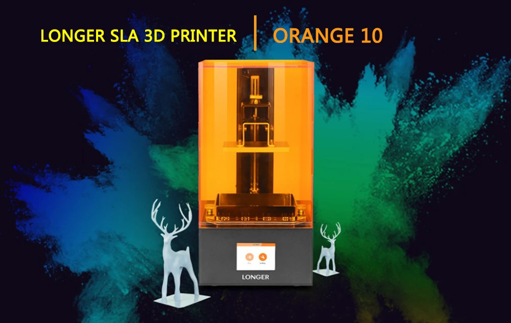 LONGER Orange10 3d принтер доступный SLA 3D печать умная поддержка быстрая нарезка УФ свет отверждения легко работать входной уровень