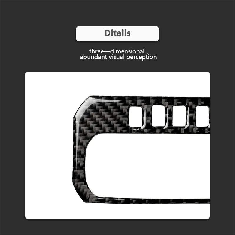 

Automotive Goods Carbon Fiber Sticker for Honda Civic 10th 2016-2019 Car Gears Button Frame Protect Cover Sticker