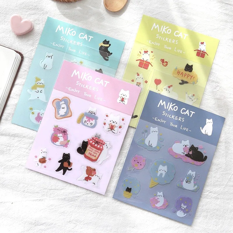 

1set/lot Kawaii Stationery Stickers cute animal Diary Planner Decorative Mobile Stickers Scrapbooking DIY Craft Stickers