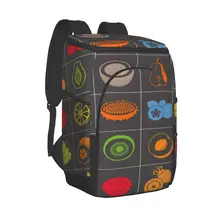 Picnic Cooler Backpack Colorful Fruit Set Waterproof Thermo Bag Refrigerator Fresh Keeping Thermal Insulated Bag