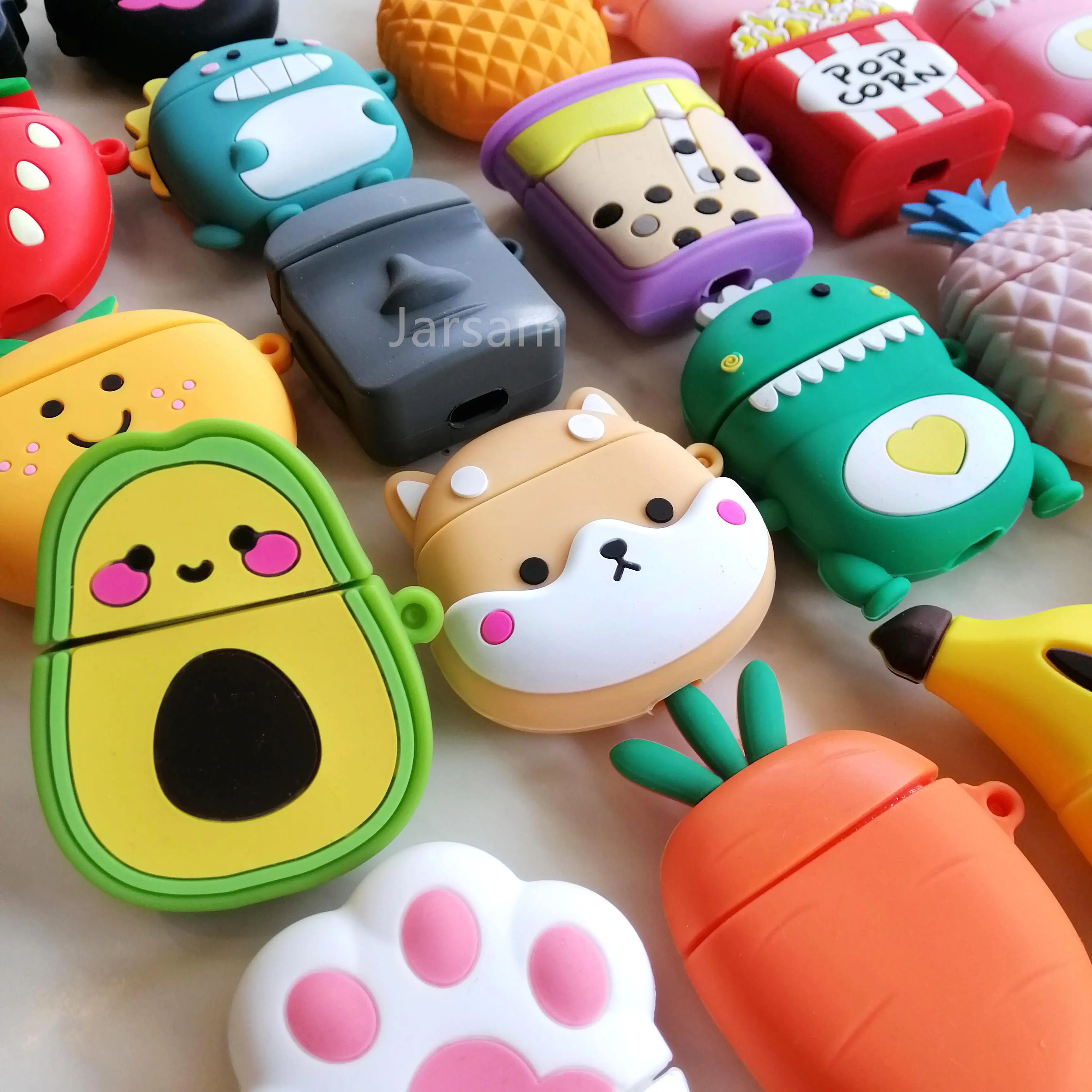 

Avocado 3D Cute for Airpods Case Wireless Earphone Cover Silicone Headset Protective Box Wireless Stere for AirPods 1 2 Case