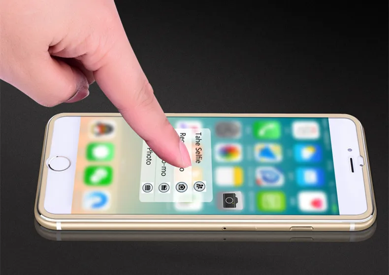 Защитный чехол из закаленного стекла с 3D краями алюминиевый сплав для iPhone 6 6S 7 Plus 5