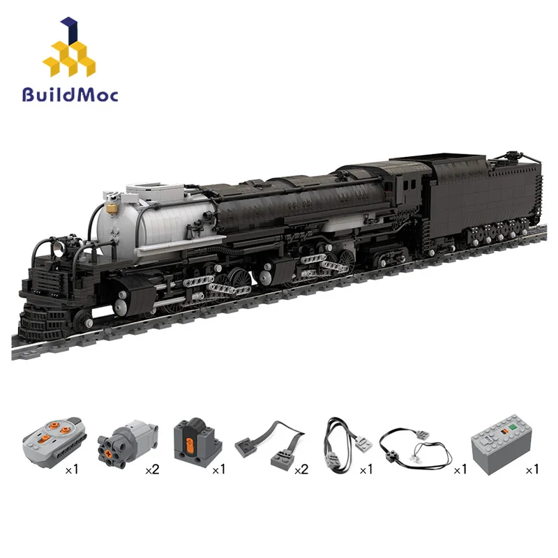 Конструктор BuildMoc технический Радиоуправляемый железнодорожный вокзал Union Pacific