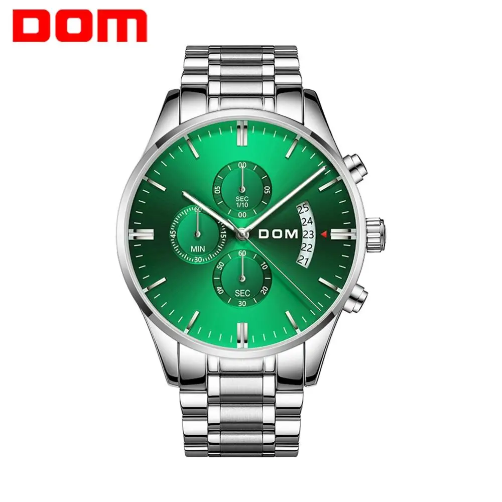 DOM новые модные мужские часы Аналоговые кварцевые наручные 30 м водонепроницаемый