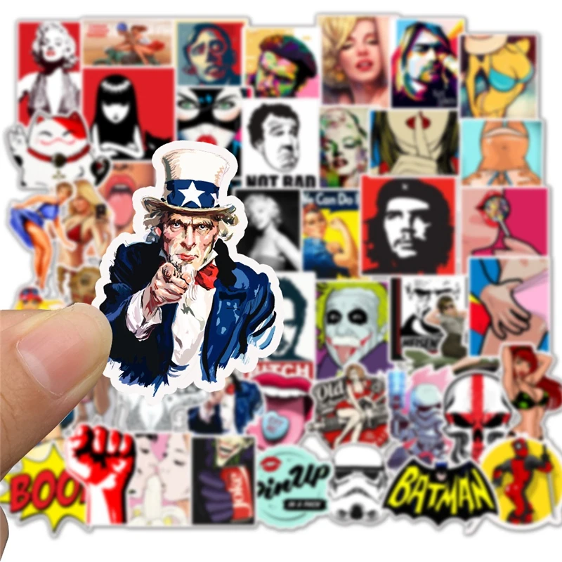 50 шт. простые смешанные граффити наклейки бутылки с водой Автомобили Мотоциклы