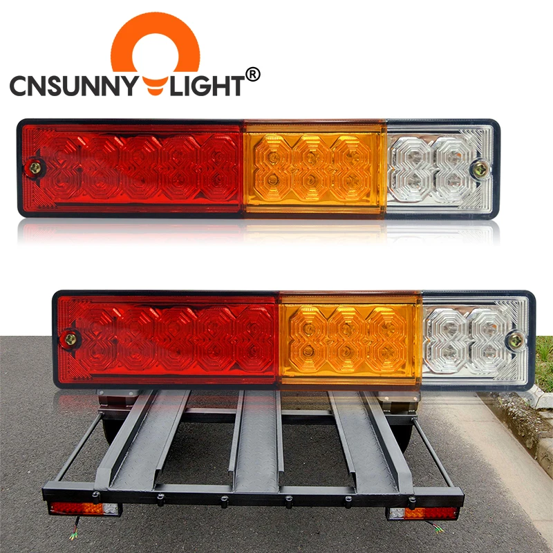 CNSUNNYLIGHT водонепроницаемые LED задние фонари 20leds ATV Прицеп Яхта Автомобиль задний
