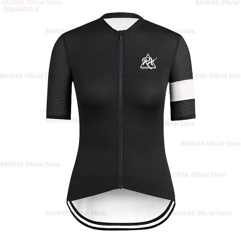

Raudax 2021 Summer Ladies Cycling Jersey Short Sleeve Bicycle Uniform Ropa De Ciclismo Mujer Triathlon Women's Cycling Clothing