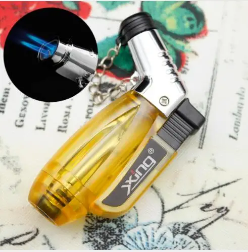 Ветрозащитный локоть двойной прямой пламя креативный 2 Видимый Бутан газовая