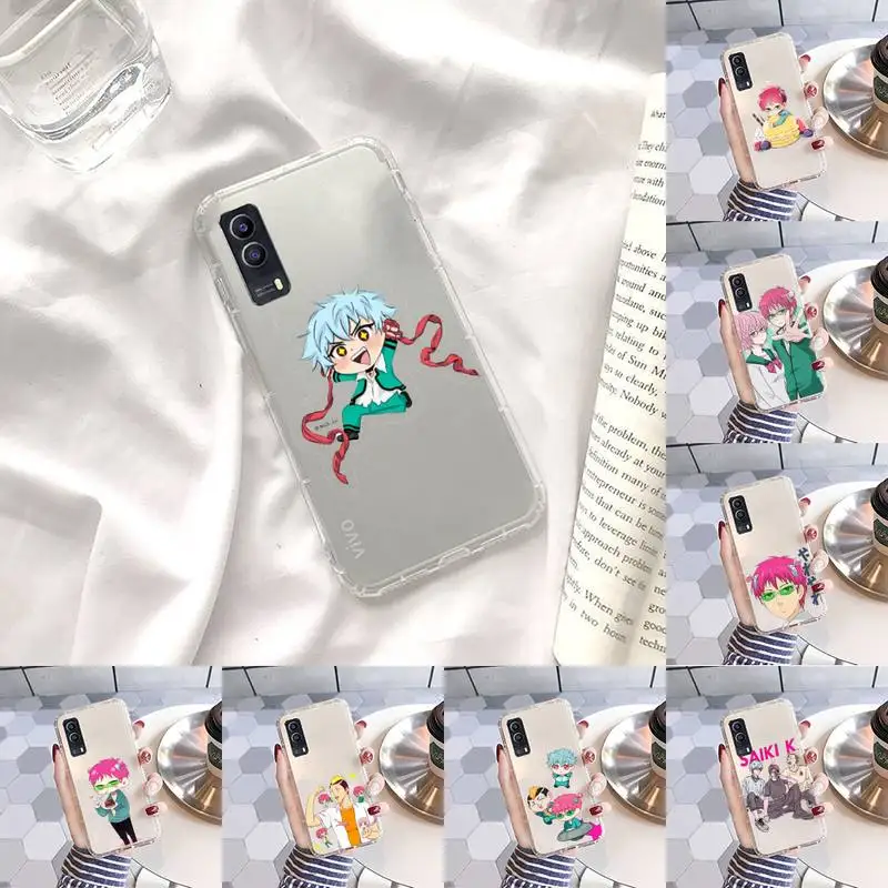 

the disastrous life of saiki k Phone Case Transparent For Xiaomi Redmi note 3 9 7 4 8 8T 10 CC9E 11ULTRA T lite PLAY pro 4G 5G