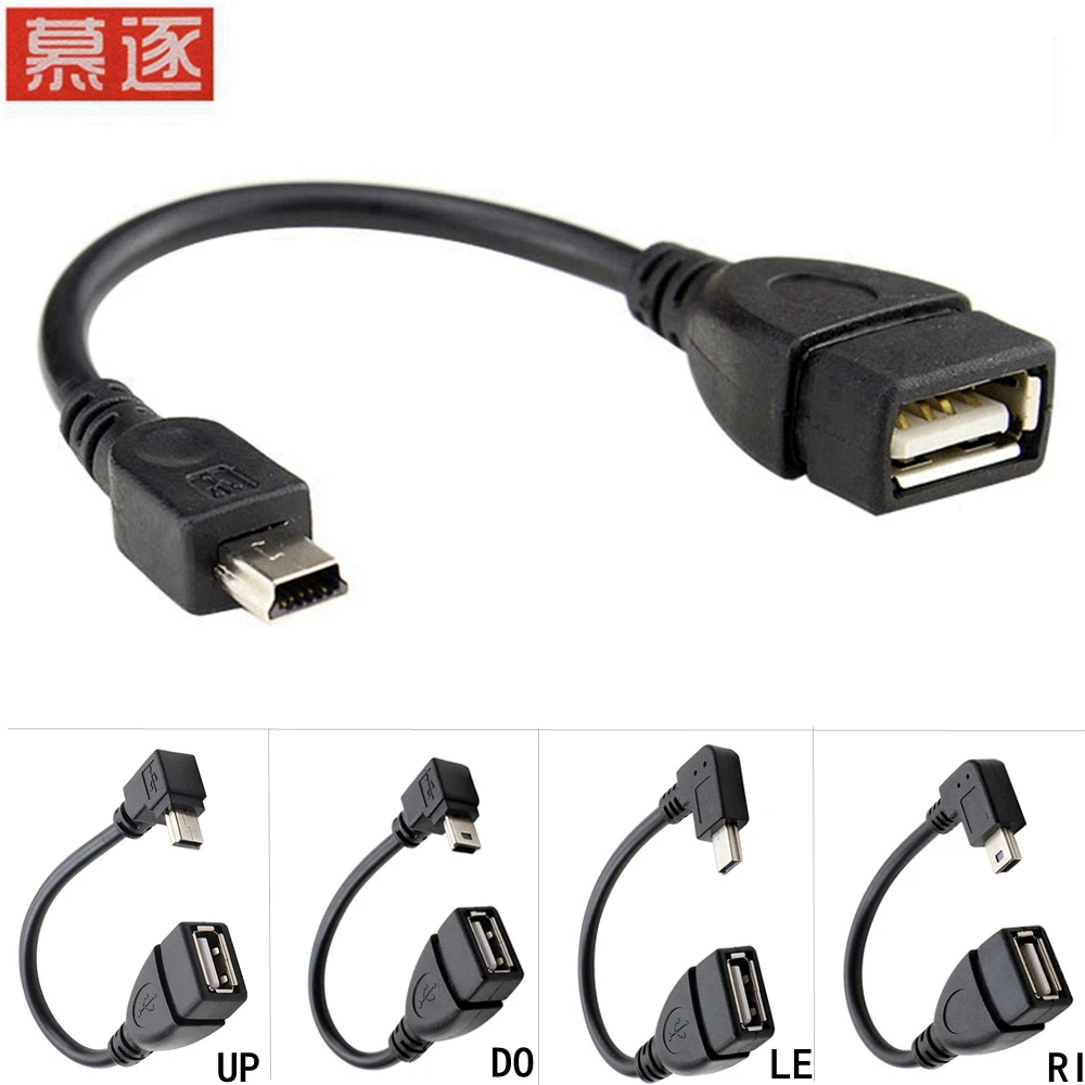 Тест перед отправкой USB A гнездо в Mini B Мужской кабель адаптер 5P OTG V3 порт для