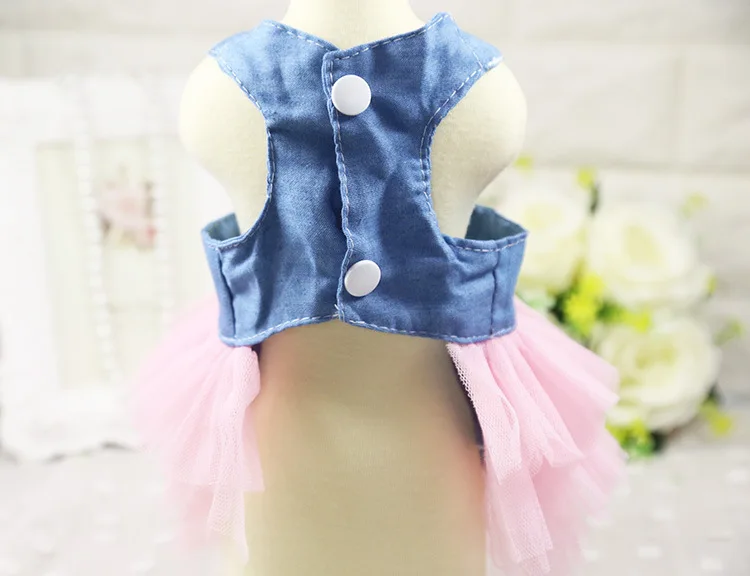 Pet Dog Dress for Pets Clothes Chihuahua Wedding Skirt Puppy Clothing Dresses Small Cats Jean ClothesXS-XXL | Дом и сад