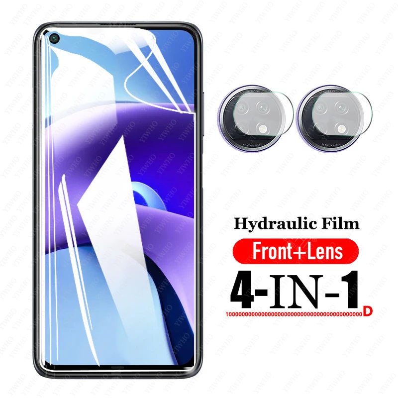 

For Xiaomi Redmi Note 9T 5G Hydrogel Film Screen Protector Protective Glass Camera Lens Film on For Redmi Note 9t J22 6.53"