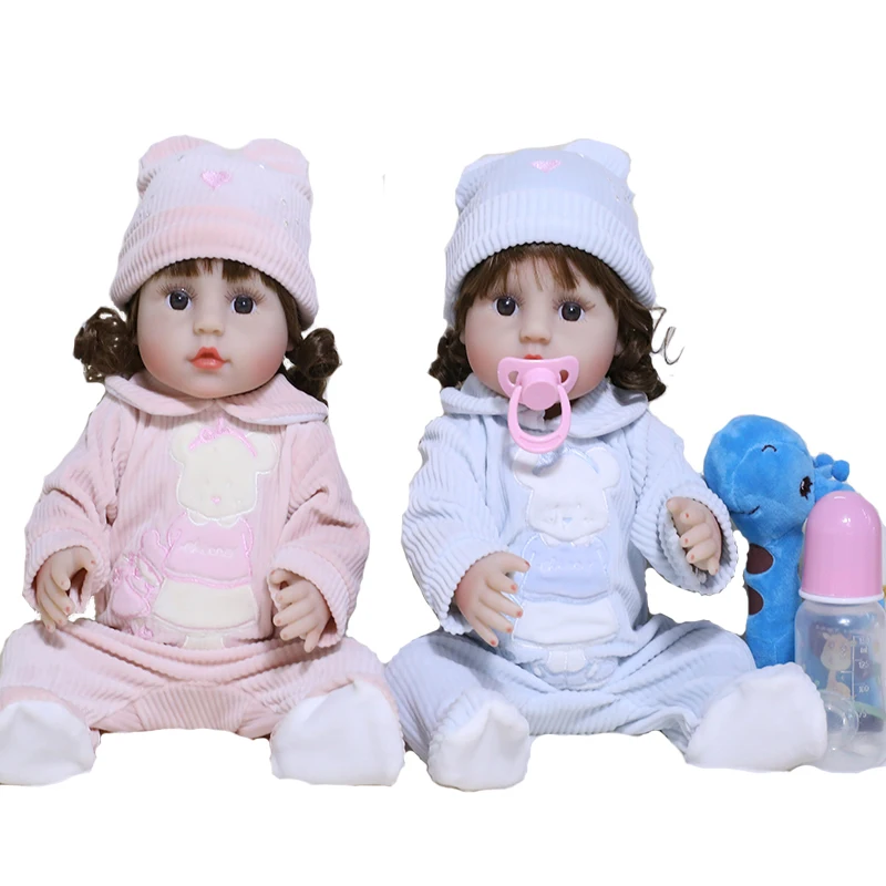 

JINGXIN Princess 45cm Full Silicone Reborn Baby Doll Bath Play Toy Girl Vinyl Body Dolls Newborn Waterproof Bebe Accompany Toys