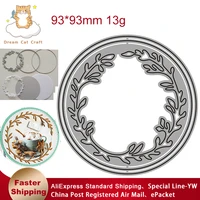 metal cutting dies 2021 new stencils round circle leaves border cut die mold card paper craft knife mould blade punch stencils